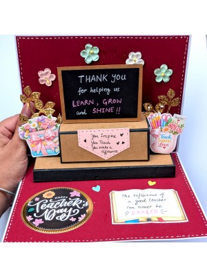 Teachers day Handmade greeting card