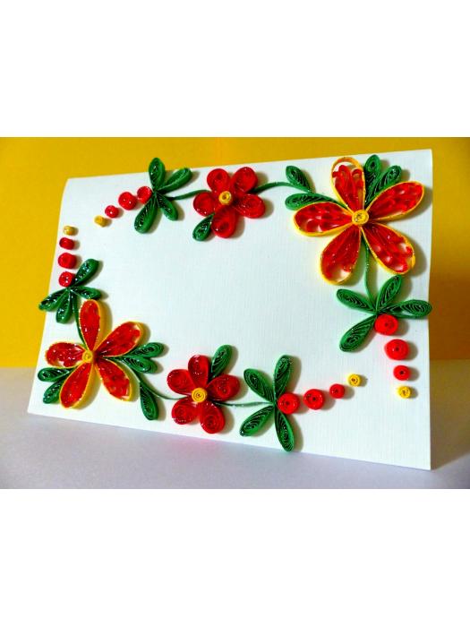 Special Red Flowers Greeting Card