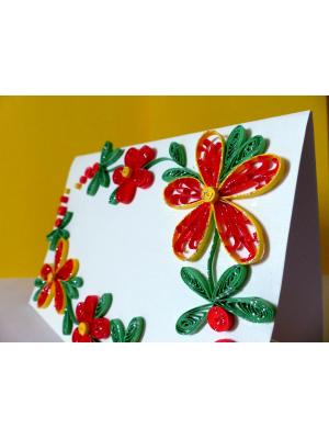 Special Red Flowers Greeting Card