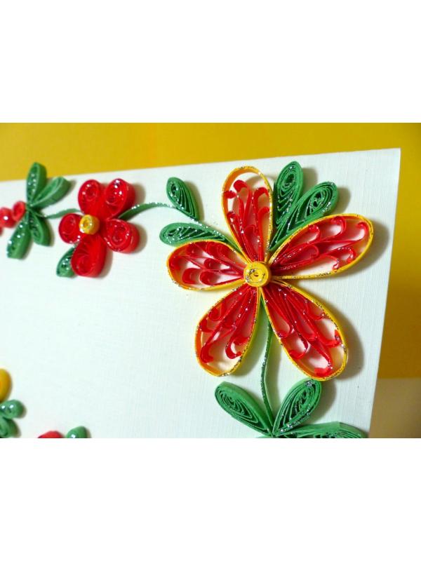 Special Red Flowers Greeting Card image