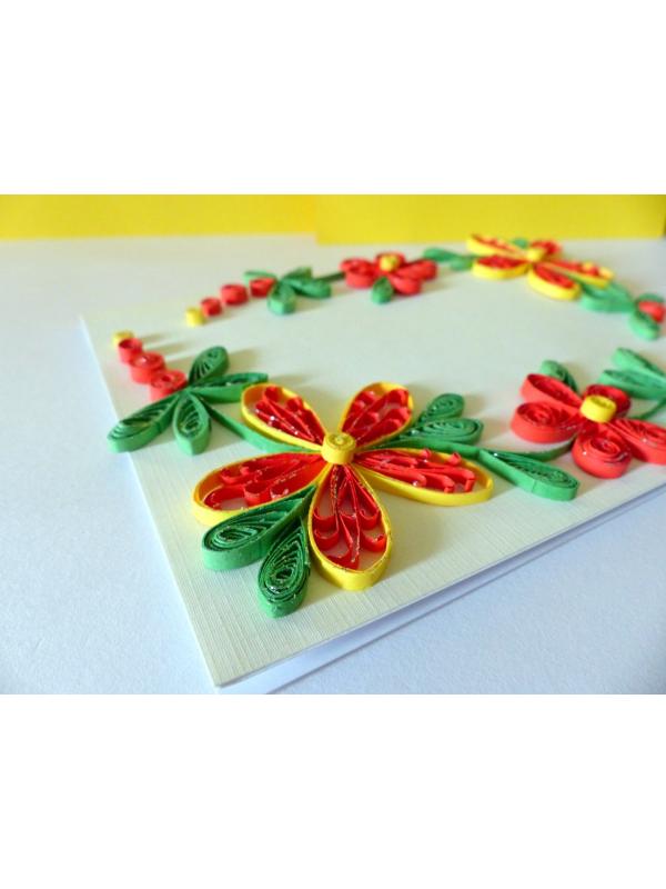 Special Red Flowers Greeting Card image