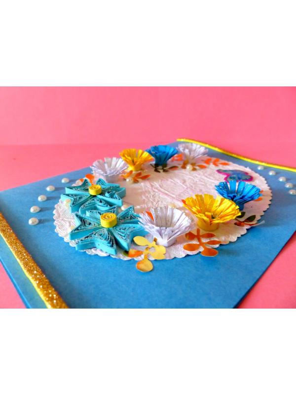 Blue Themed Greeting Card image
