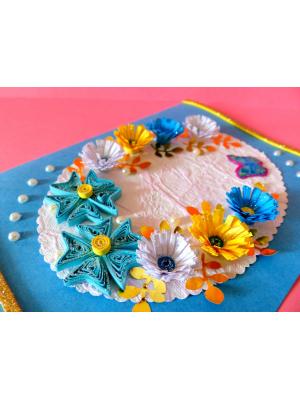 Blue Themed Greeting Card