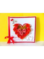Red Roses And Pink Roses Greeting Card