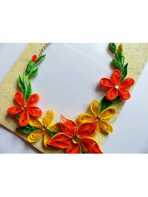 Yellow Themed Quilled Photo Frame Card