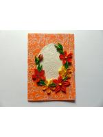 Yellow and Orange Themed Quilled Greeting Card