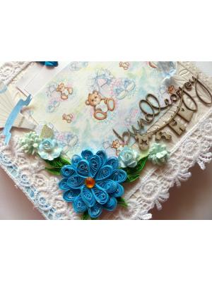 Baby Boy Handmade Scrapbook