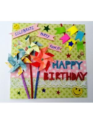 Pinwheel Birthday Greeting Card