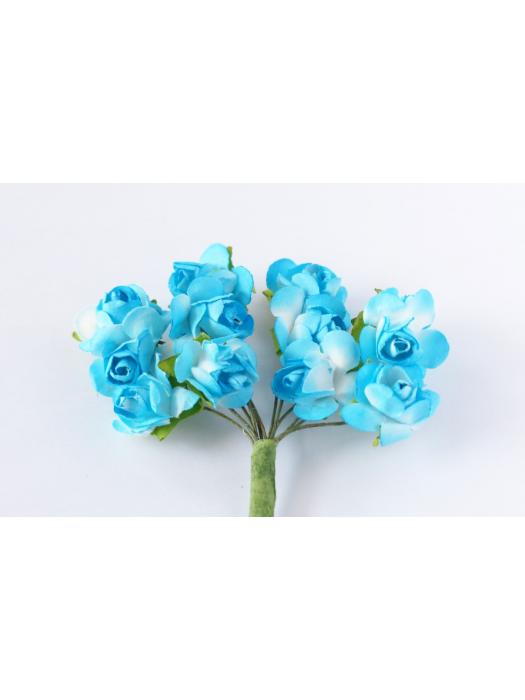 Mulberry Paper Roses - Blue image