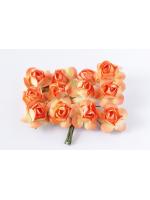 Mulberry Paper Roses - Orange