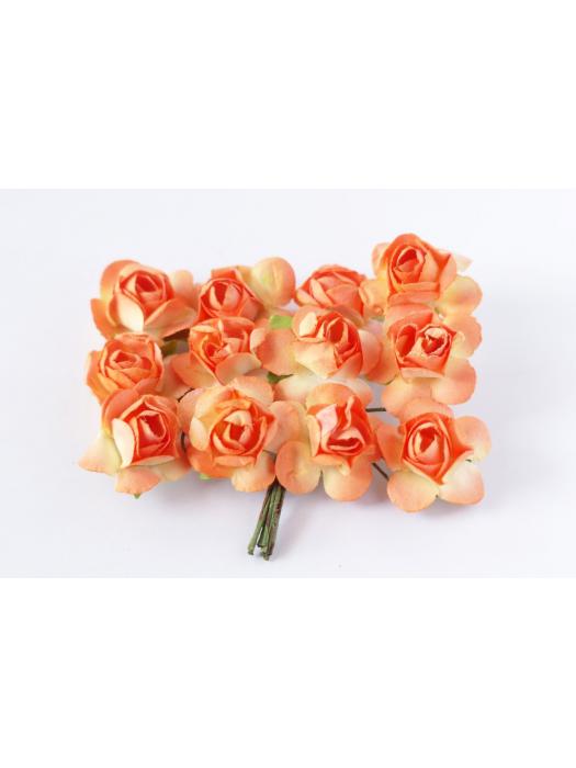 Mulberry Paper Roses - Orange image