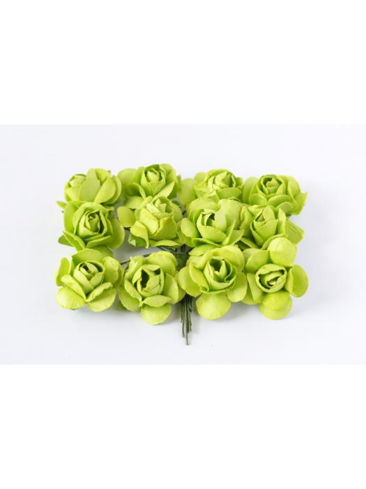 Mulberry Paper Roses - Green image