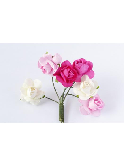 Mulberry Paper Roses - Pink Mix image