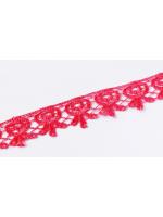 Red Crochet Lace