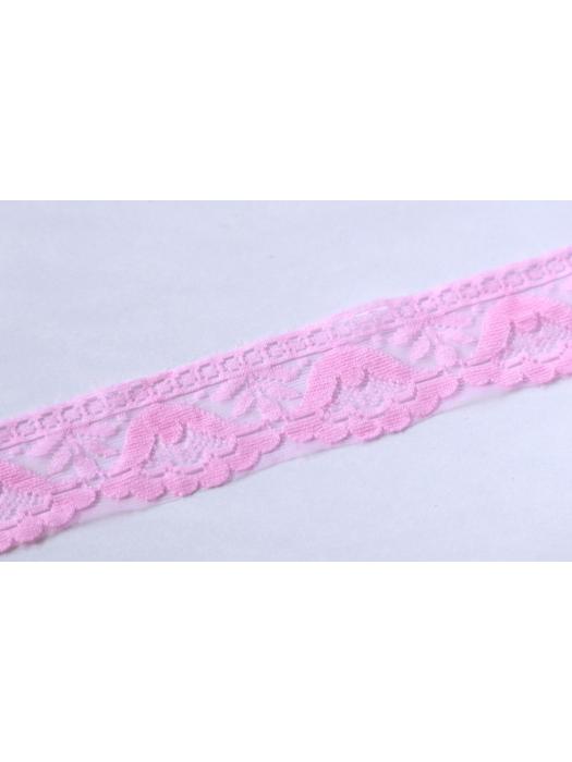 Pink Jacquard Lace image