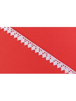 White Barfi Shaped Lace