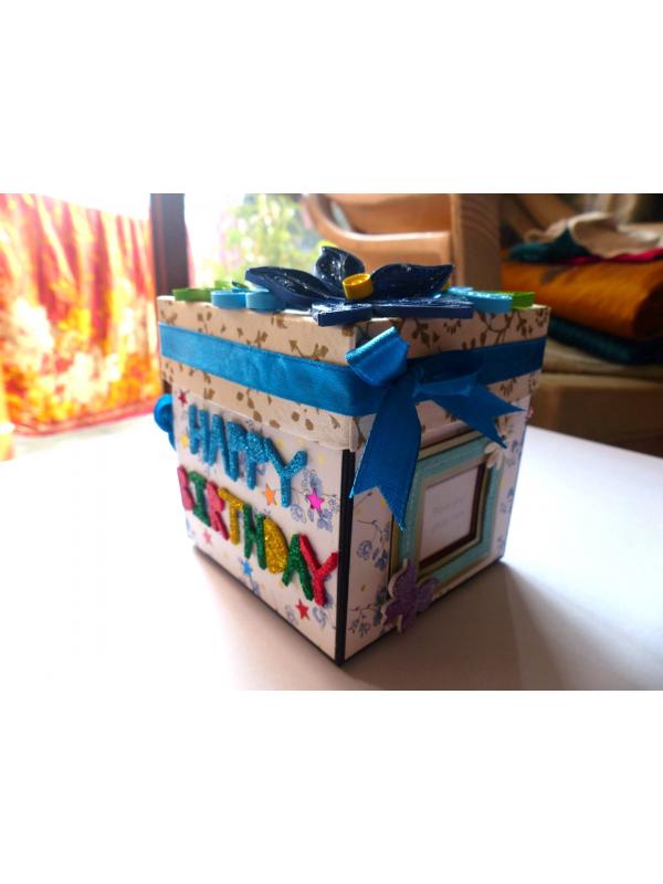 Exotic Blue and Multicolor Sparkling Explosion Box image