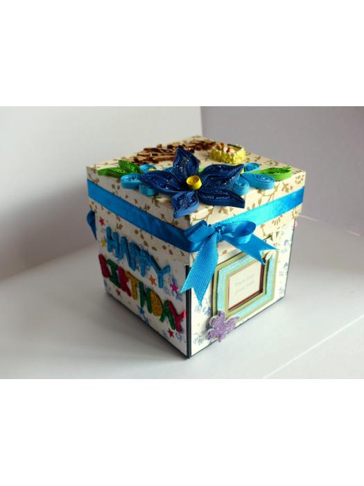 Exotic Blue and Multicolor Sparkling Explosion Box image