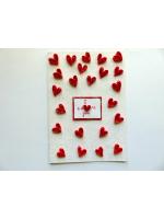 Quilled Hearts Greeting Card