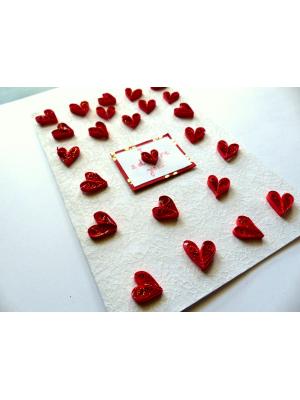 Quilled Hearts Greeting Card