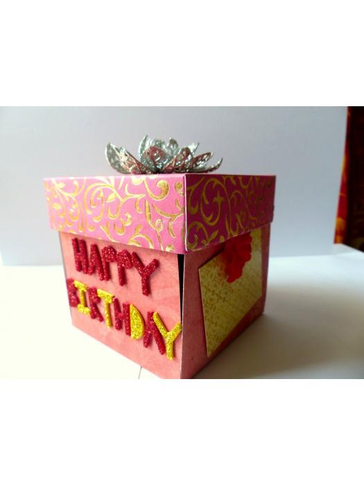 Happy Birthday Handmade Explosion Box image
