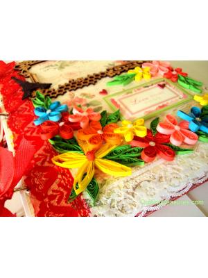Too Much Love Handmade Quilled Scrapbook