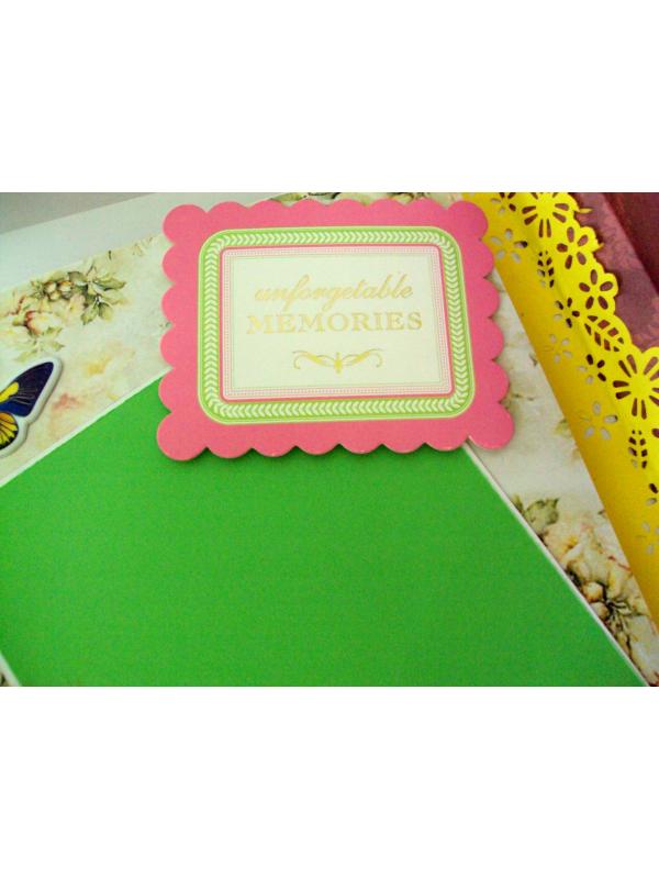Multicolor Mini Scrapbook Greeting Card