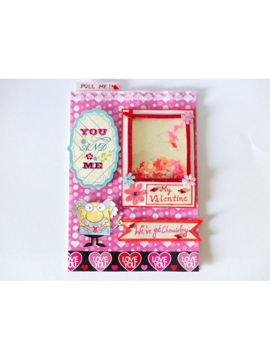 Valentine Shaker Handmade Greeting Card