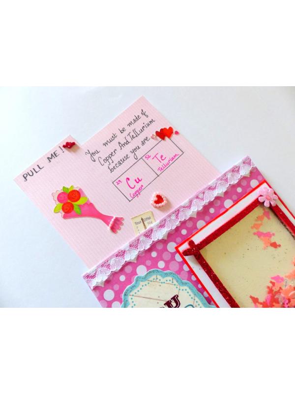 Valentine Shaker Handmade Greeting Card image