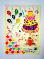 Happy Birthday Fancy Greeting Card