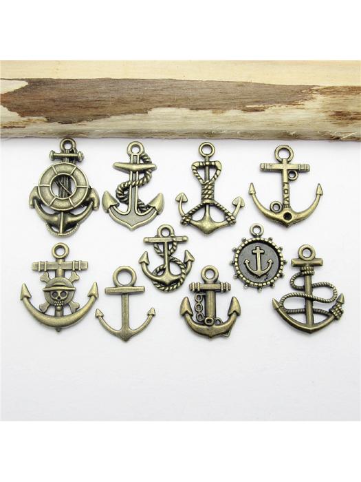 Anchor Metal Charms - Pack of 5 Mixed image