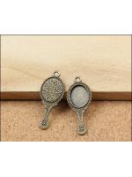 Metal Mirror Charm - Pack of 5