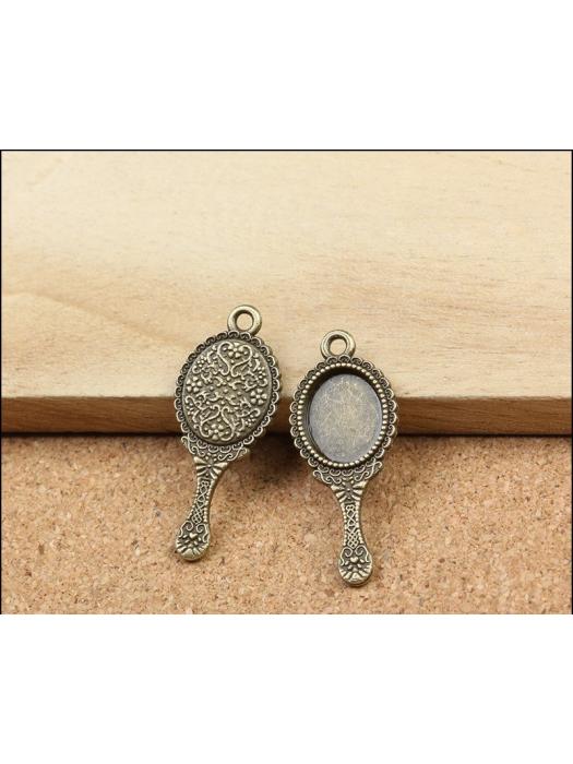 Metal Mirror Charm - Pack of 5 image