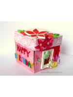 Love and Birthday Explosion Box With Battery Light Cake