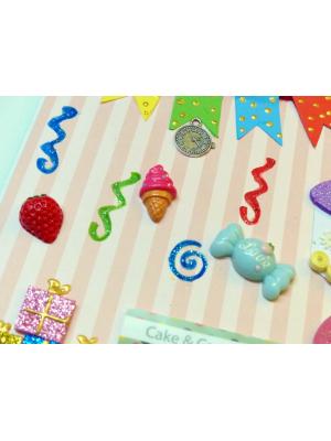 Quilled Cake Birthday Greeting Card