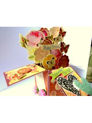 Happy Birthday Pop Up Greeting Card In Box