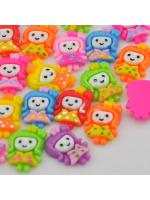 Resin Girl Cabochon - Pack of 8