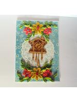 Fancy Cuckoo Bird Clock With Quilled Flowers Card