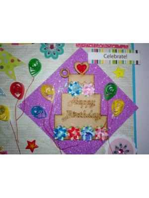 Sparkling Happy Birthday Greeting Card