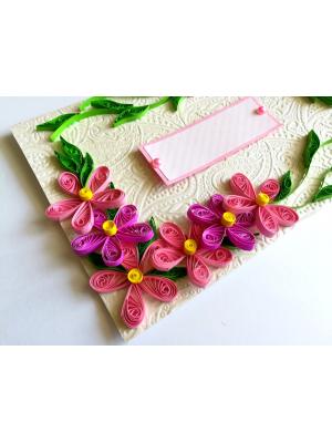 All Pink Corner Greeting Card