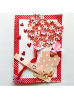 Flowery Heart Balloon Greeting Card