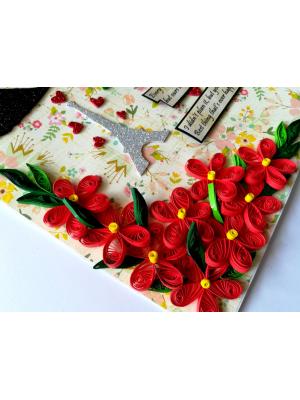 Happy Anniversary Quilled Greeting Card