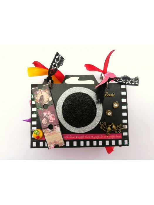 Camera Shaped Love Mini Scrapbook