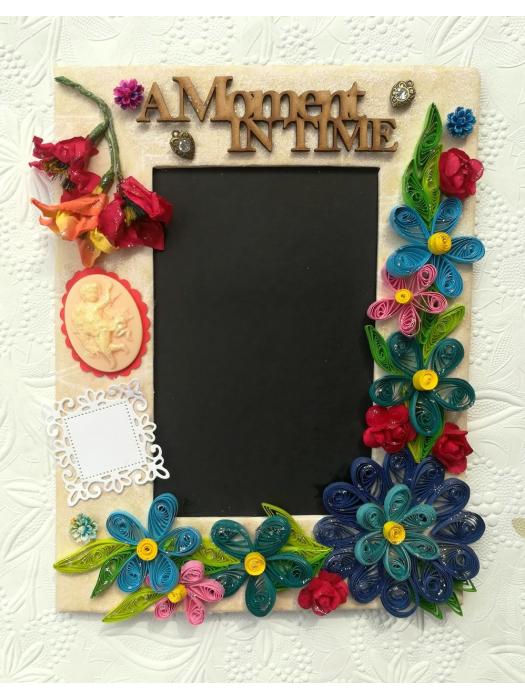 Quilled Moment in Time Handmade Photo Frame image