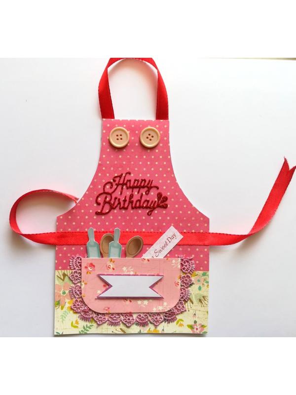 Apron Handmade Card For Mother/Wife image