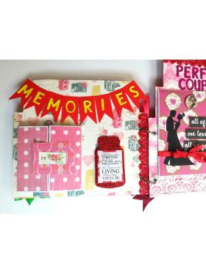Cake Shaped Special Anniversary Scrapbook