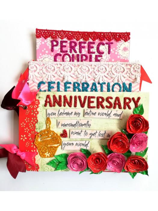 Cake Shaped Special Anniversary Scrapbook image