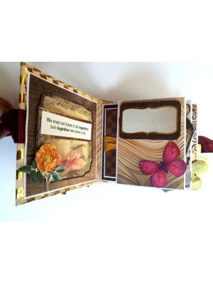 Golden Memories Romantic Mini Scrapbook