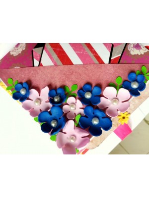 Floral Theme Love Valentine Handmade Scrapbook