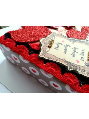 Floral Theme Love Valentine Handmade Scrapbook